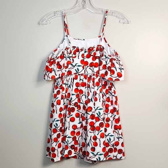 Milly Minis Girls Cherry Eden Cold Shoulder Summer Dress Size 10 ~ EUC - Picture 5 of 11